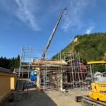 鳥居本撮影所　島原大門工事
